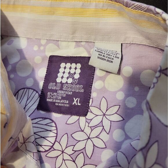 Old Skool floral shirt men's XL - Picture 5 of 5